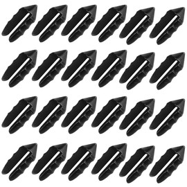 lasenersm 40 Pieces Dart Flights Protectors Dart Flights Savers Plastic Mini Darts Flights Protectors Darts Tail Wing Protective Tip Replacement Darts Accessories, Black