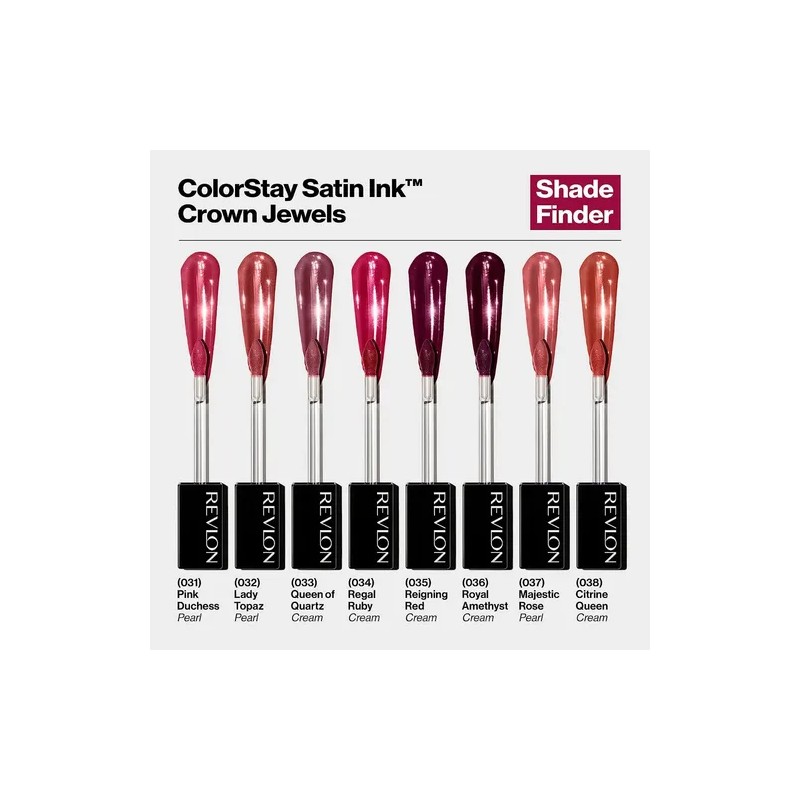 Labial Revlon Colostay Satin Ink, Crown Jewels, Regal Ruby