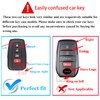 QBUC for Toyota Key Fob Cover with Keychain Suitable for
