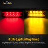 5Amber 5Red 8LED Side Marker Light Lamp Truck Trailer Lorry