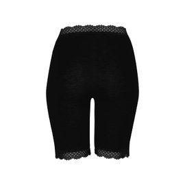 Dilling Women's Natural Merino Wool and Silk Shorts, black