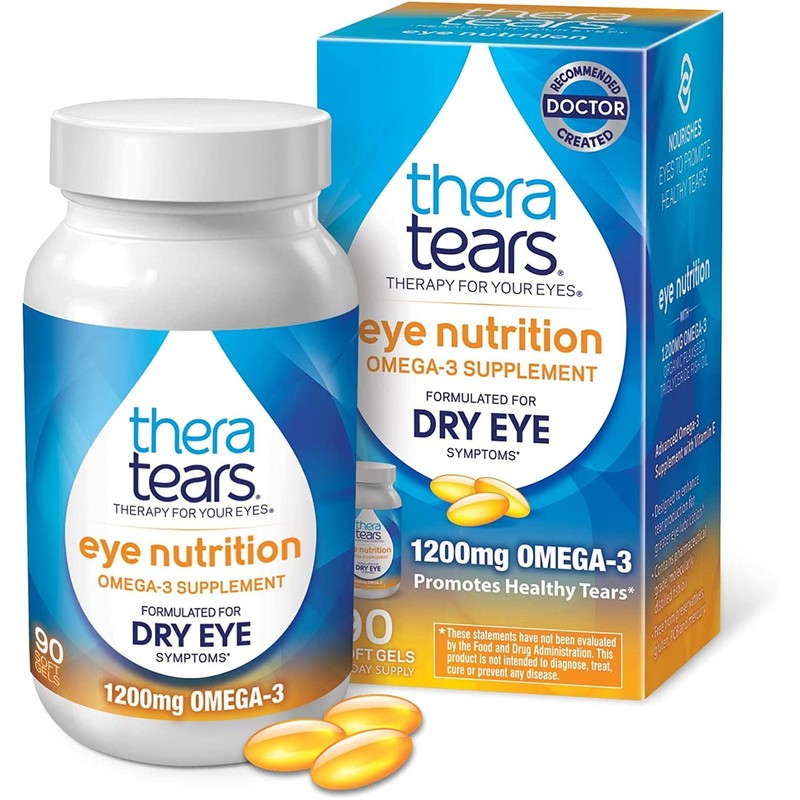 Theratears Nutrition Suplemento Omega-3 de 1200 mg, 90 cápsulas (2