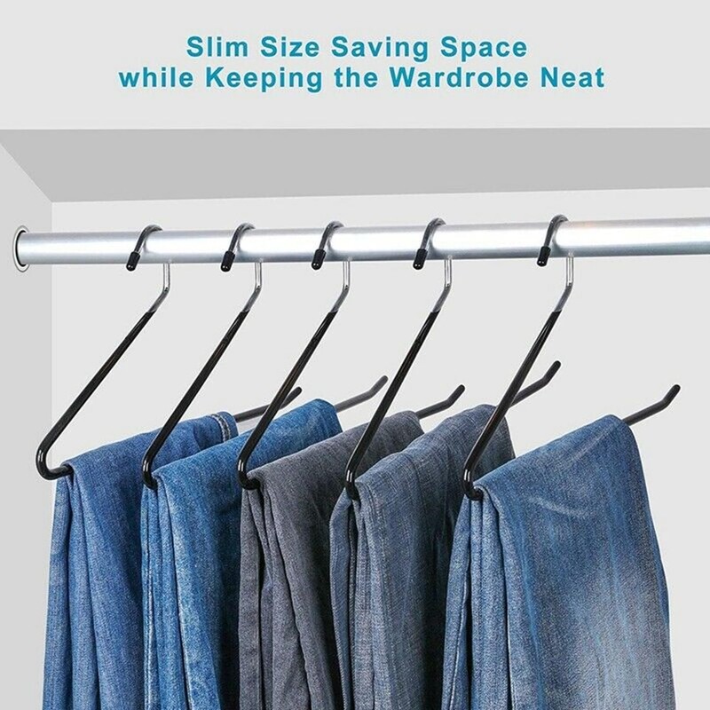 Corodo Metal Pants Hangers Non Slip - 40 Pack Open