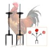 Oooct 2 Pack Chicken Peck Toys, Metal Chick Swing Feeder,