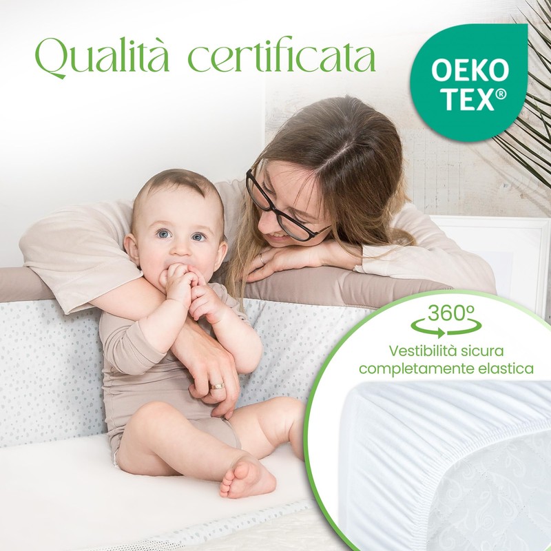 Coprimaterasso Next To Me 51x85 Cm – 100% Bambù Super
