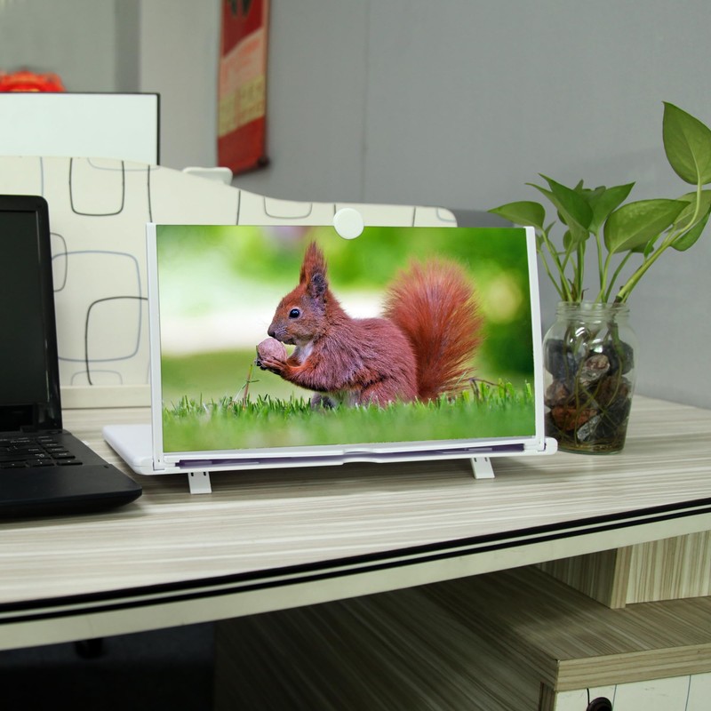 14" Mobile Phone Screen Magnifier, 3D HD Projector for Movies