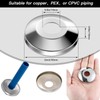 Honoson 12 Pieces 1/2 Inch Escutcheon Plates Pipe Covers Chrome
