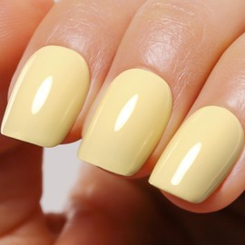 Ozzeal Pastel Gel Polish,0.5 Fl Oz Light Butter Yellow Gel Nail Polish Macaron Spring Summer Soak off LED UV Gel Nail Polish Art Starter Manicure Salon DIY Nail Gel Polish