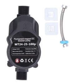 Booster Pump Automatic Water Pressure Shower Boosting Recirculating Wall Mount 24VDC 100‑240V UK Plug