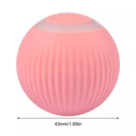 Interactive Cat Ball Toy, Smart Cat Toy with LED Lights(Upgrade 2.0), Smart Roller Ball, Interactive Cat Toys for Indoor, Cats Stuff Automatic Cat Toy as Cat Gifts (Pink)