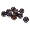 Yourandoll 10pcs Polyhedral Dice D12 Dice 12 Dice for Dungeons