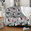 Throw Blanket Christmas Boston Terriers Dog, Lightweight Soft Warm Sherpa