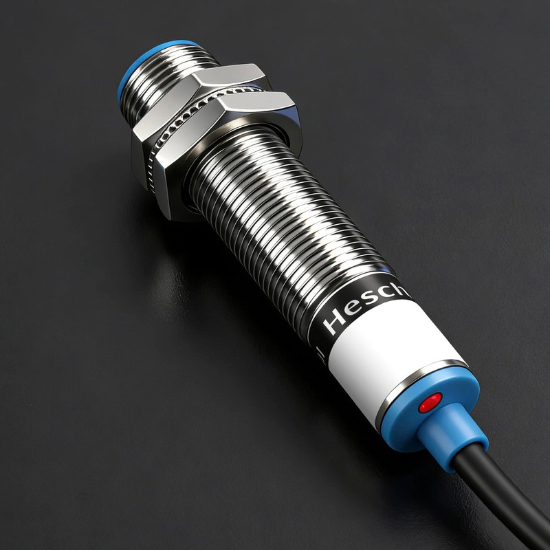 Heschen M12 Inductive Proximity Sensor Switch, Shielded Type, LJ12A3-2-Z/CX, Detector
