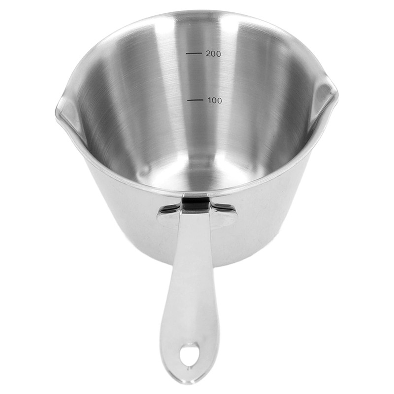 Hominas Milk Pot with Spout, Butter Melting Pot Stainless Steel