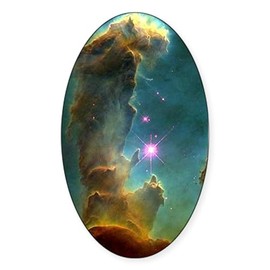 CafePress Hubble Telescope Image Oval Sticker Oval Car Bumper Sticker