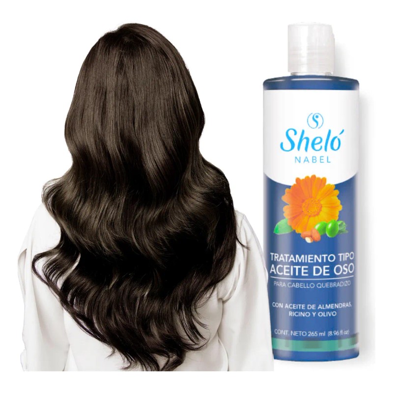 Tratamiento Aceite Oso Shelo Nabel 265ml Cabello Quebradizo