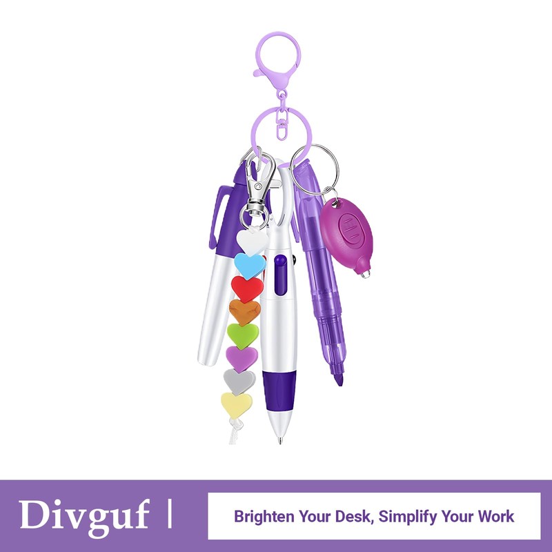 Divguf Mini Nurse Badge Accessories Set with Reel and Pen,