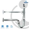 tecuro - Pipe odour trap with leakage water connection, connection
