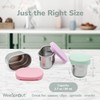 WeeSprout Stainless Steel Dip Containers (Pastel Pink, Purple, Mint)