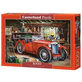 CASTORLAND 1000 Piece Jigsaw Puzzle, Vintage Garage, Automobile, Classic car, Adult Puzzle, Castorland C-104574-2