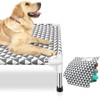 Elevated Outdoor Dog Bed, Large Size, Cotton Material, Non-Slip Feet,
