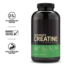 Creatina Micronizada 60 Pastillas- Para Fuerza Sin Sabor