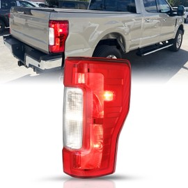 TUSDAR Taillight Assembly w/o Blind Spot for 2017 2018 2019 Ford F-250 F-350 Super Duty Rear Halogen Tail Light Right Passenger Side