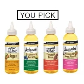 AUNT JACKIE’S NATURAL GROWTH OIL BLENDS 4TYPES - 4oz - YOU PICK !! - GRAPESEED&AVOCADO