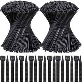 Cinchos de Plastico 1000 Pzas, Bridas de Plastico Autobloqueantes, Ancho 15cmx2.5mm, Cables Nailon Fuerte Cintillos de Plástico Resistente Organizador