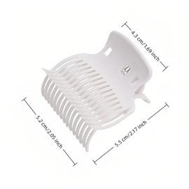 12-Pack Anti-Slip Curl Claw Clips for All Curling Iron Sizes - Heat-Resistant Plastic Hair Holders for Secure Styling, Reusable Curl Holders for Salon-Quality Waves