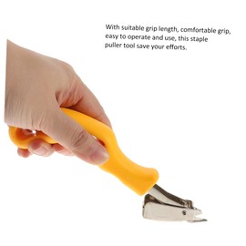 Operitacx 2 Stück Nagelentferner Für Türen Deko Klammerabzieher Für Teppiche Klammerentferner Polsterwerkzeuge Reißzweckenzieher Abzieher Für Möbel Polsterzubehör Yellow Kohlenstoffstahl