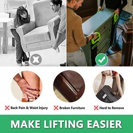 MAIYADUO 2 x Carrying Straps Moving Transport Belt 200 cm Heavy Duty Moving Lifting Strap Carry Strap – Loads 600 lbs, Easy Lifting, Carrying, Moving Boxes Furniture Household Appliances