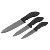3Pcs Fruit Knife with Ergonomic Handle Black Blade Ceramic Cooking
