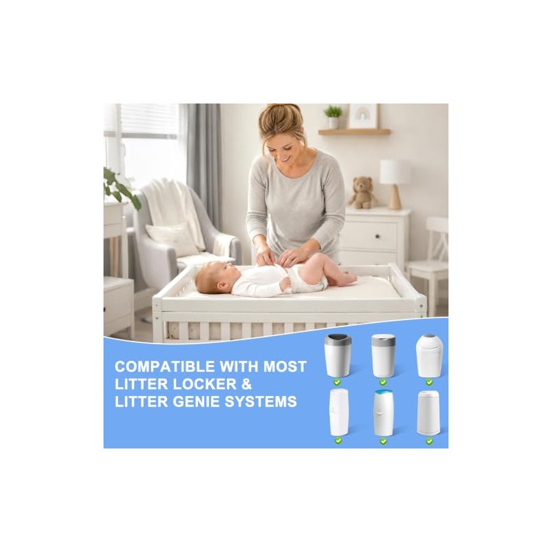 Nappy Bin Refills, 12 Pack, 4.5m long