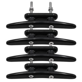 Rolasm Boat Black Cleat Nylon Cleat Kayak Cleat Boat Dock Cleat 4" 5" 6“ 8"(4 Pack) (6 INCH- 4PCS)