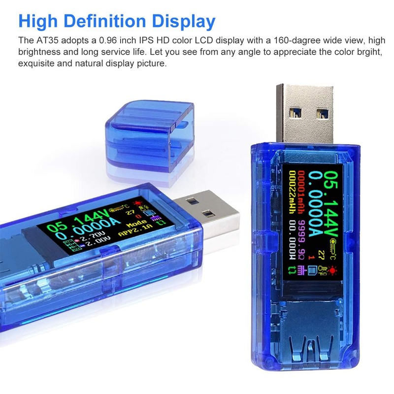 USB Tester Voltmeter USB Power Meter USB Multimeter Voltage and