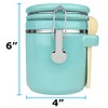 Blue Donuts 33 Oz Ceramic Airtight, Food Storage,Ceramic, 975 ML,