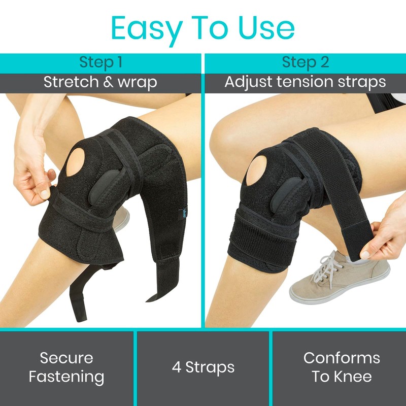 Vive Hinged Knee Brace - Relieves ACL, MCL, Meniscus Tear