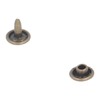 500set Metal Studs Rivets 8mm DIY Iron Double Flat Burr