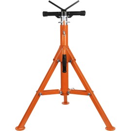 Gravee Heavy-Duty Pipe Stand Adjustable Folding Pipe Jack Stand | V Head Pipe Jack Stand for Welding, Automotive, Construction Projects, Organge | 2500 Lbs Load Capacity | 28''-52'' Adjustable Height