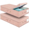 Supowin Underbed Storage Containers Bin with Lids, Large Under Bed