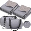 Tranqun 2 Large Outdoor Blanket 78'' x 55'' Quilted Windproof