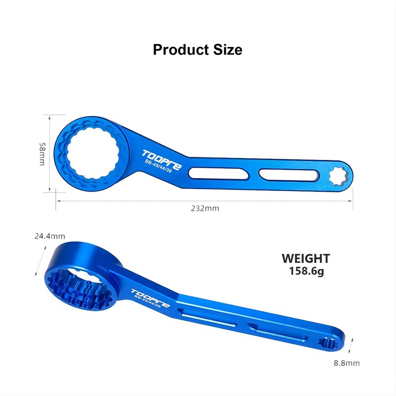 Mimoke 6-in-1 Multifunctional Bicycle Bottom Bracket Wrench & Tool (12/16