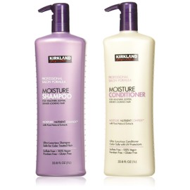 KIRKLAND SIGNATURE - Salon Formula Moisture Shampoo 33.8 Oz & Conditioner 33.8 Oz