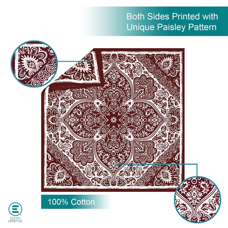 Endea Group All-Gender Bandana Multi-Purpose Headband, Handkerchief, Head Wrap, Scarf,