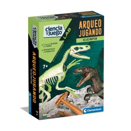 Clementoni 55539 Archaeojugando Velociraptor Phosphorescent Science Game to Build Your Own Phosphorescent Dinosaur and Discover the Science of Archaeology, ab