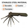 7in1 Lock Picking Kit Portable Folding Tool,Lock Picking Kits,L-ock Folding