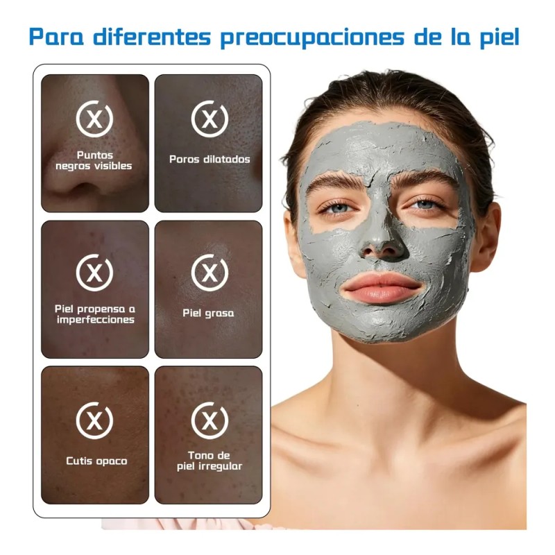 Mascarilla Barra Arcilla Volcánica, Purificación Y Luminosa