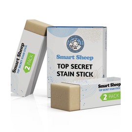 4 Pack Stain Stick - Stain Remover Bar for Clothes by Smart Sheep - Powerful Laundry Stain Remover - Formulated w/Natural Ingredients - Perfect for Food Drink Pet Grass & Blood Stains