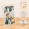 NIUBEE 4x6 Picture Frame, Acrylic Clear Photo Frame with Magnets